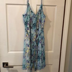 Spaghetti Strap Light Blue Dress